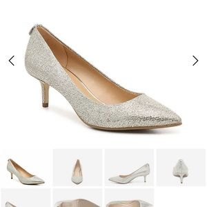 Michael Kors silver sequiny sparkly pumps